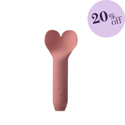 Amour Bullet Vibrator with Fluttering Heart Tip